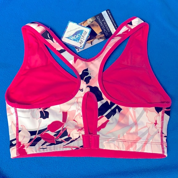 Danskin Glide-Tri Sports Bra NWT Tropical Pink - Picture 2 of 8